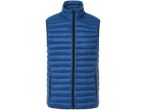 Livergy, Colete Acolchoado: Colete acolchoado azul masculino com fecho éclair.