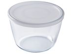 Стъклена купа Pyrex Daily® с бял капак, кръгла.