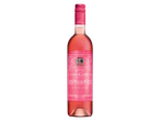 Garrafa de vinho rosé Casal Garcia, com rótulo rosa e detalhes em branco.