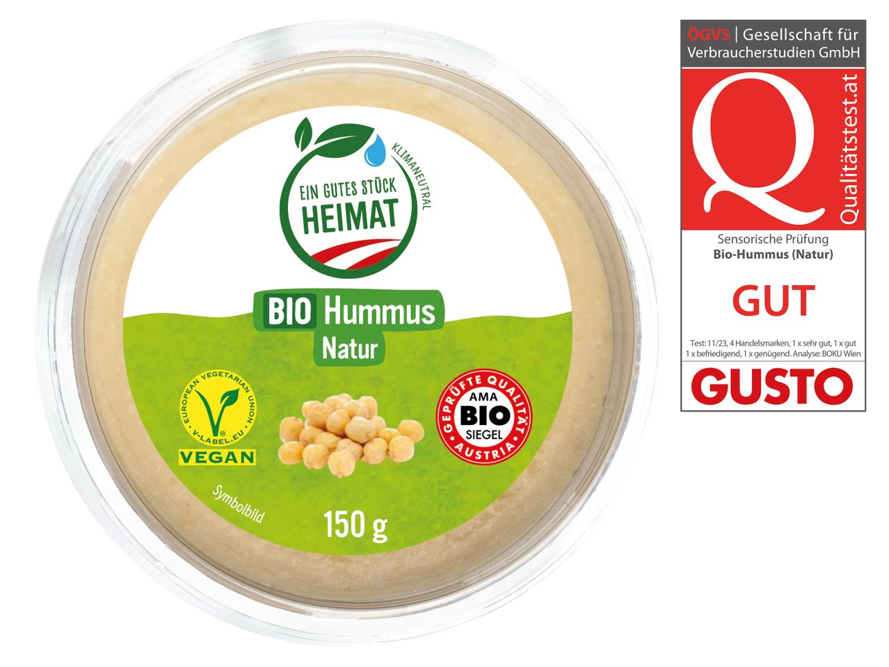 Gehe zu Vollbildansicht: EIN GUTES STÜCK HEIMAT Bio Hummus natur - Bild 1
