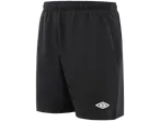 UMBRO vyriški juodi šortai su elastiniu juosmeniu ir baltu logotipu