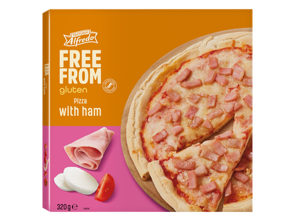 Gluténmentes sonkás pizza