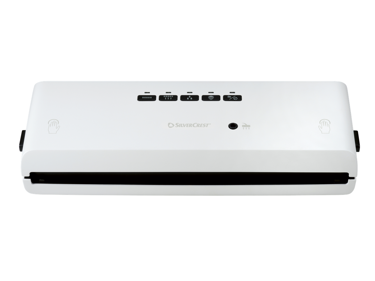 Silvercrest vakuuminis aparatas su valdymo mygtukais.