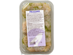 Pelicano marineeritud krevetid läbipaistvas plastpakendis.