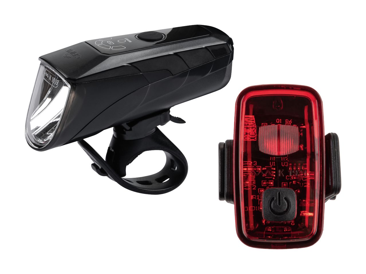 Crivit Fahrradlichter, vorne und hinten.