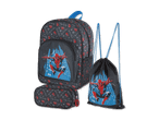 Spider-Man Schulranzen-Set: Rucksack, Turnbeutel und Federmäppchen im coolen Design.