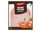 Dulano fűszeres sonka csomagolása, 100 g-os kiszerelésben.
