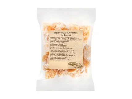 Džiovinti cukruoti  imbierai