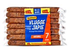 Een verpakking van 7 ontbijtkoeken, met de tekst '6+1 gratis' en 'XXL Voordeelverpakking'.