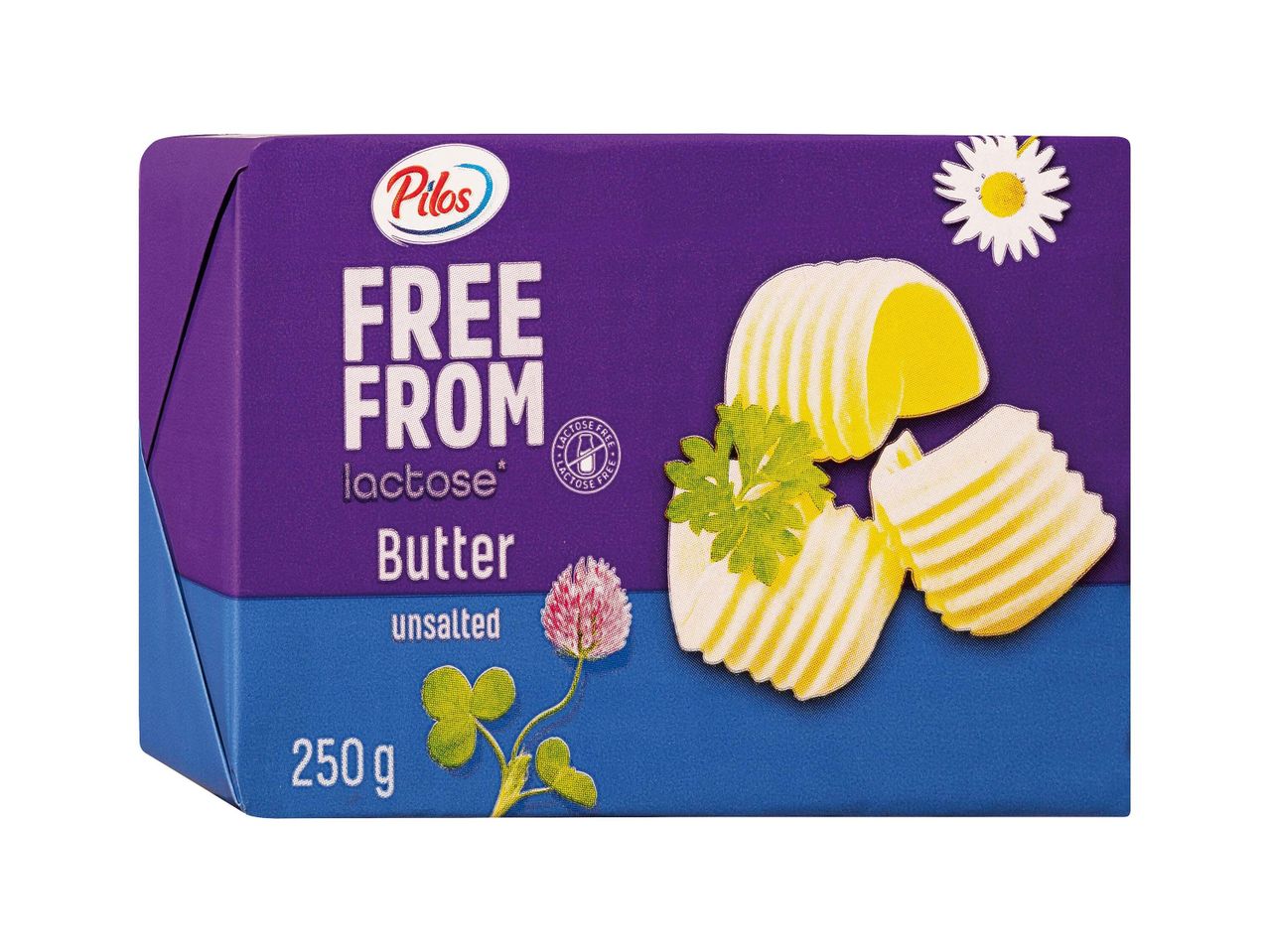 Pilos laktózmentes, sótlan vaj, 250 g.