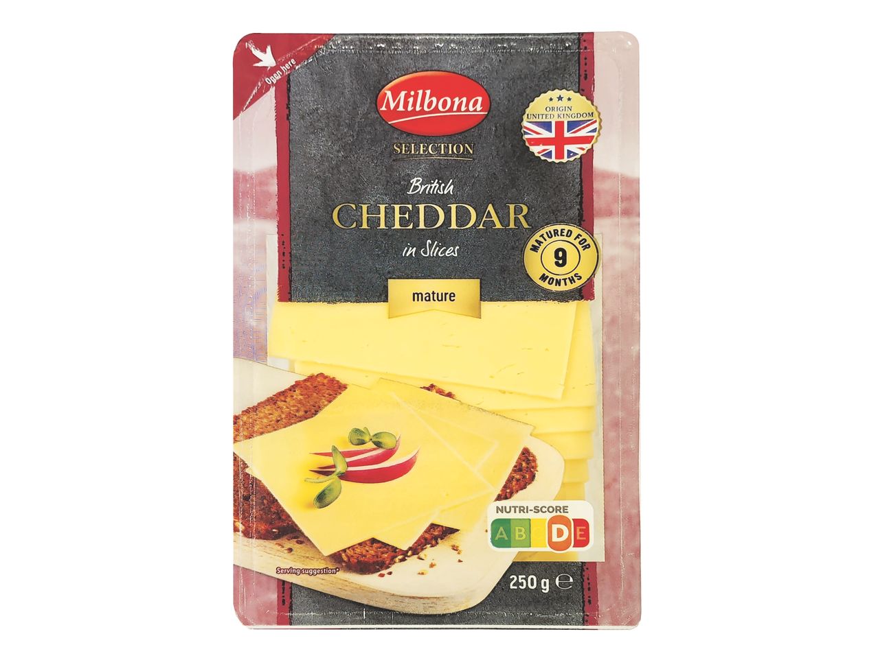 Go to full screen view: Mature British Cheddar in Slices - Image 1