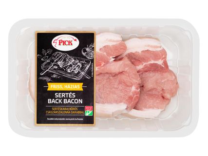Friss, sertés back bacon