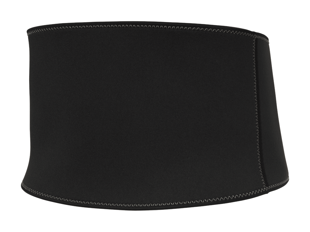 Schwarzer Neopren-Taillentrimmer mit sichtbaren Nähten