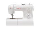 A white Singer Tradition sewing machine with various dials and controls.