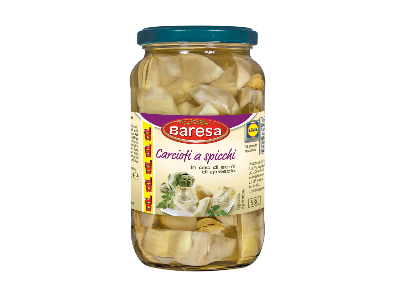 Artichokes Slices in Sunflower Oil