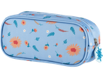 Blue floral pencil case, spring style.