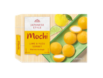 Sorvete Mochi estilo japonês da Vitasia com recheio de sorvete de limão e yuzu.