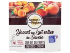 Yaourt au lait entier de Savoie aux abricots et pêches.