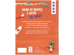Livro infantil sobre escovar os dentes com um coala, escova de dentes e pasta de dentes.