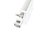 TRONIC® programuojamas radiatoriaus termostatas ant balto radiatoriaus