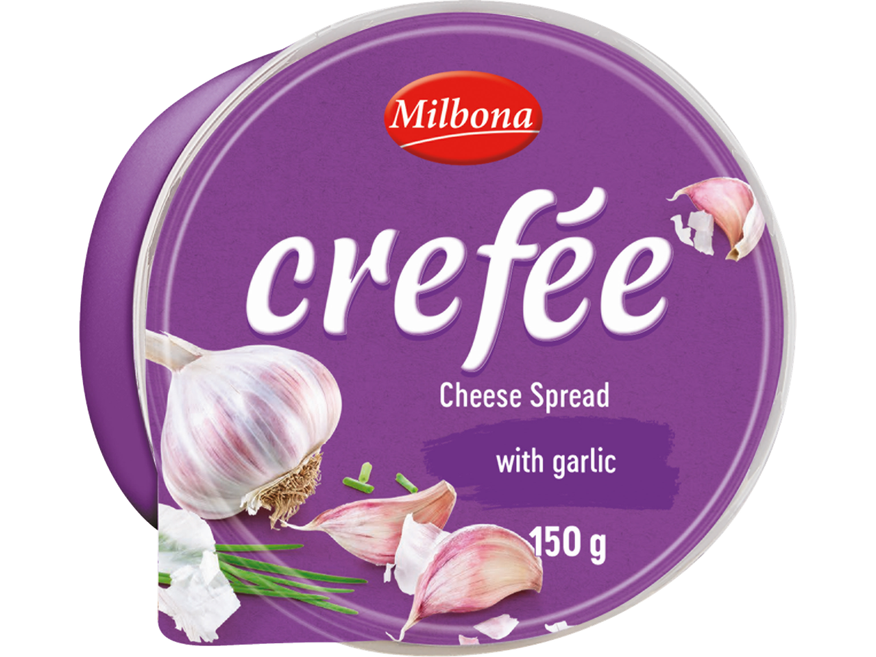 Milbona Cremă din brânză proaspătă cu usturoi, 150g