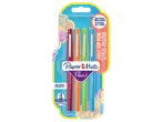 Paper Mate Flair viltstiften 4-pack in levendige kleuren, 0,7 mm medium punt.