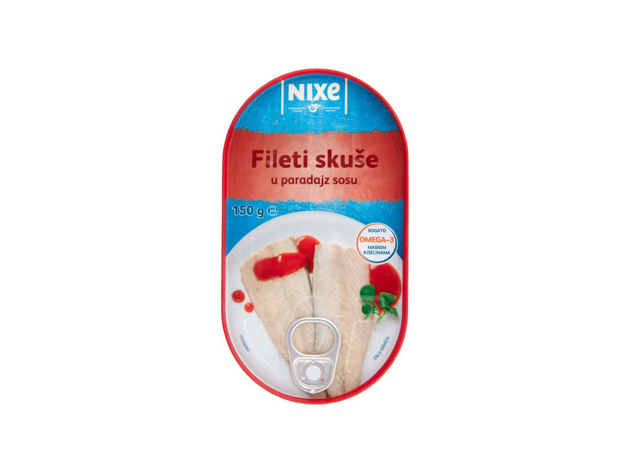 Konzerva Nixe fileta skuše u paradajz sosu (150g).