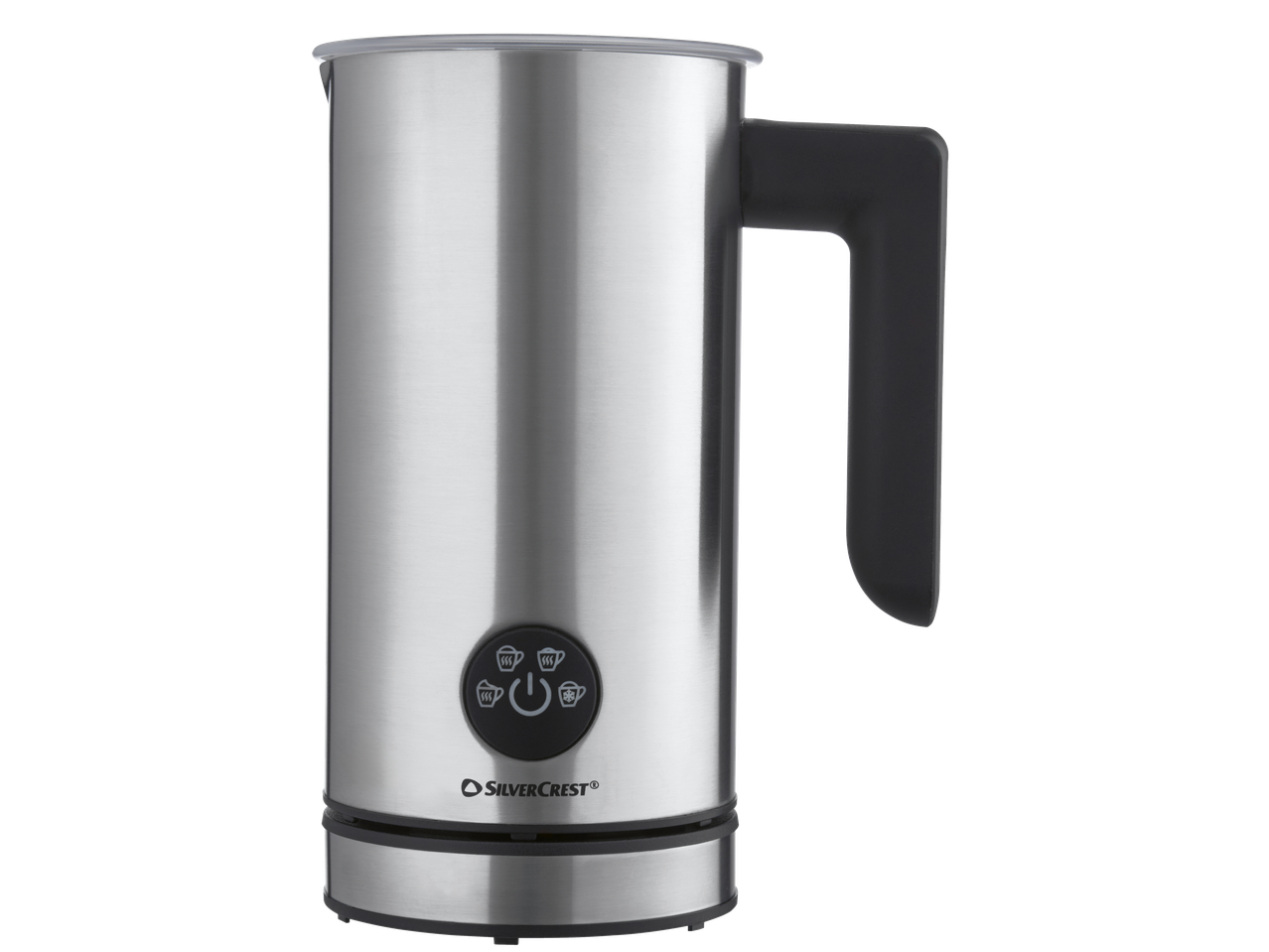 SILVERCREST 500 W elektriline piimavahustaja roostevabast terasest, funktsiooninuppudega.