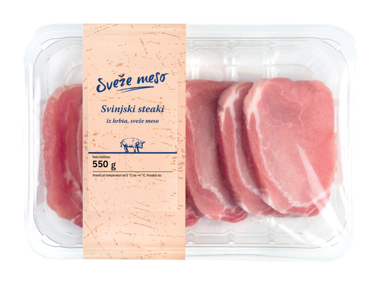 Pojdi na celozaslonski pogled: Svinjski steaki z vratnim predelom – Slika 1