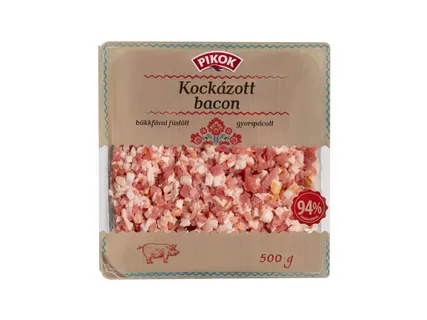 Kockázott bacon