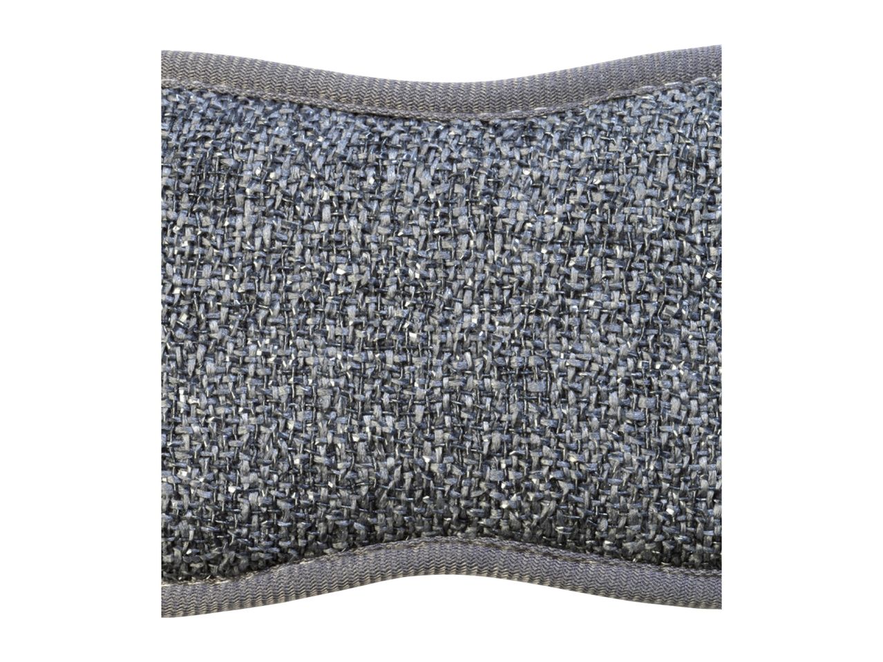 A gray textured fabric swatch with a dark gray border.