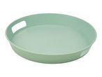 Silvercrest Green Round Serving Tray