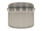 Grey silicone spoon rest with multiple slots