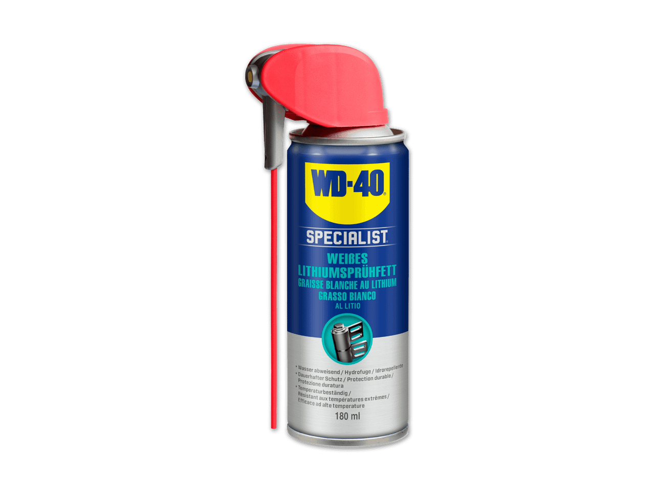 WD-40 Spezialist weißes Lithiumsprühfett, 180 ml