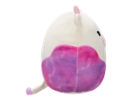 Plush toy with white top and purple tie-dye bottom, featuring small ears and a tail.