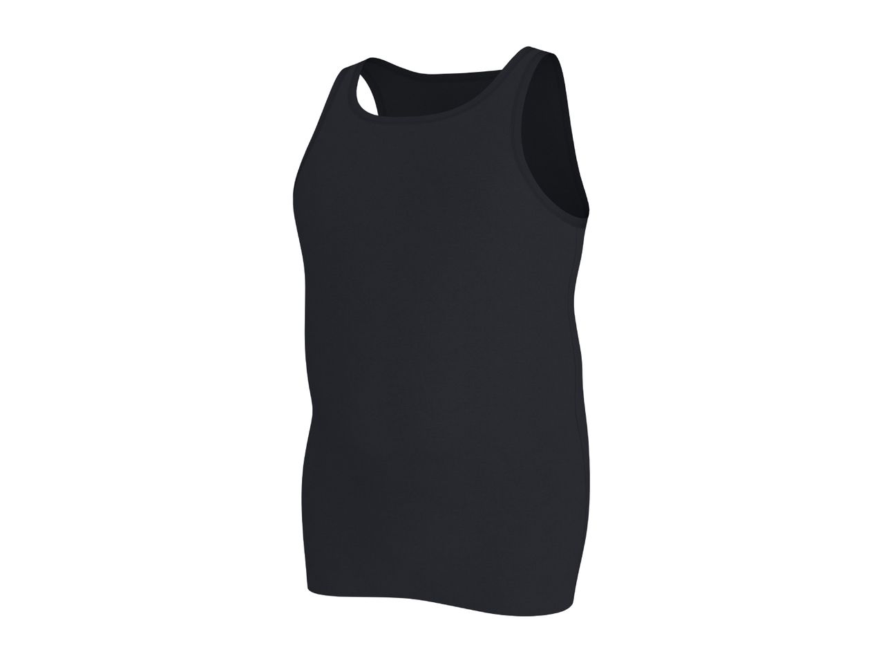 Men's black tank top