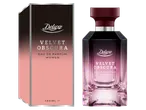 Deluxe Velvet Obscura moterų kvepalai, dėžutė ir buteliukas.