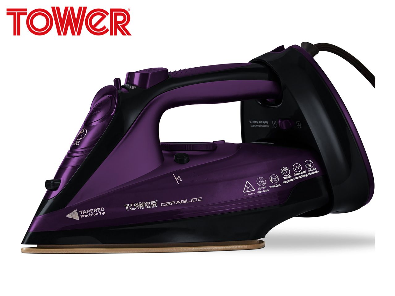 Tower CeraGlide 2400W Cordless Steam Iron