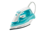 Ferro de engomar SilverCrest, azul claro e branco.