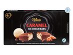 Gelatelli caramel ice cream bars in chocolate.