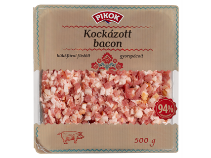 Kockázott bacon