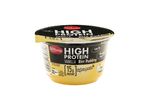 Milbona high-protein vanilla rice pudding.