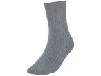 Șosetă reiată Esmara în culoarea gri pentru bărbați și femei.