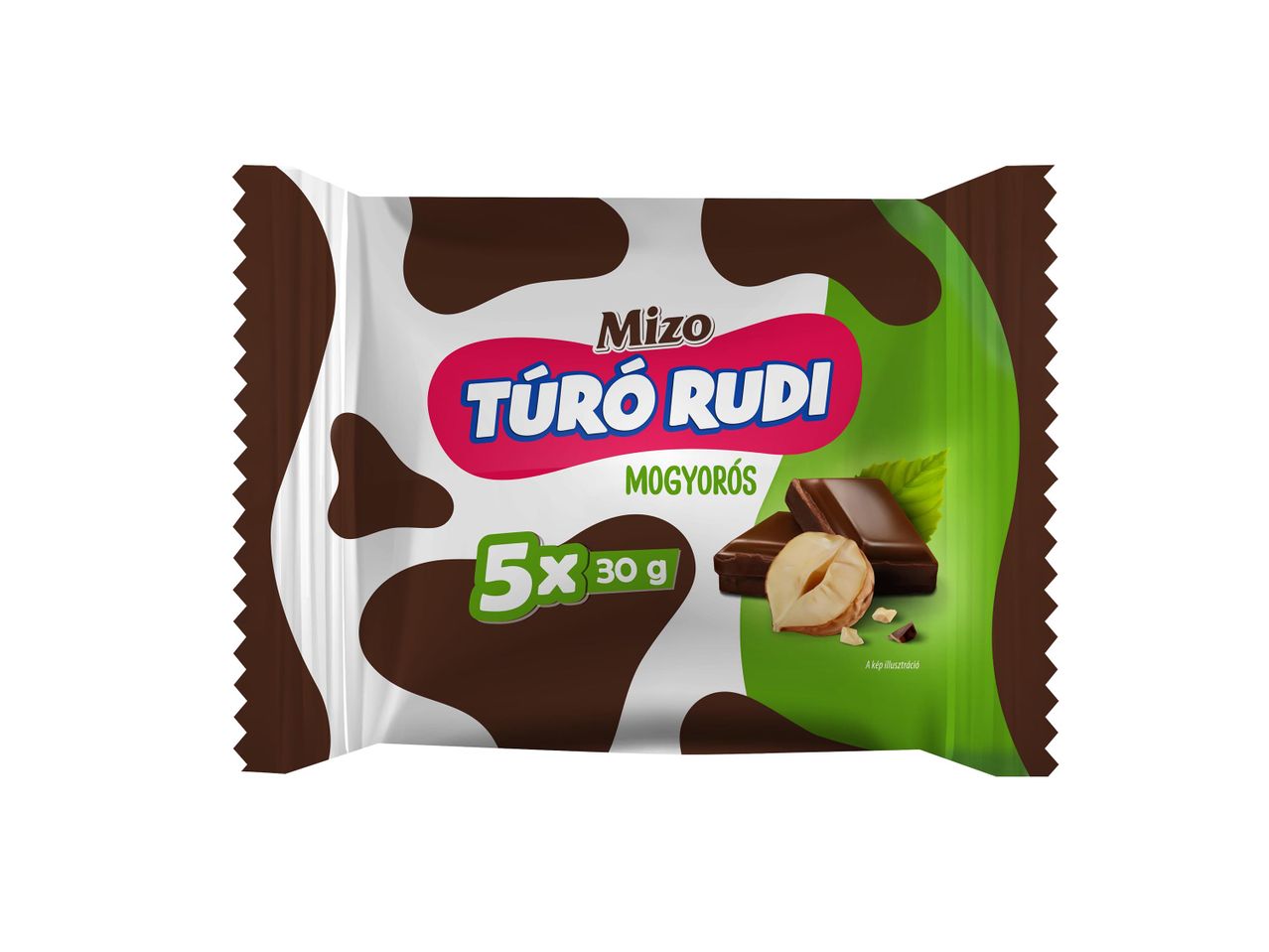 Mizo Túró Rudi mogyorós ízben, 5 darabos csomagban.