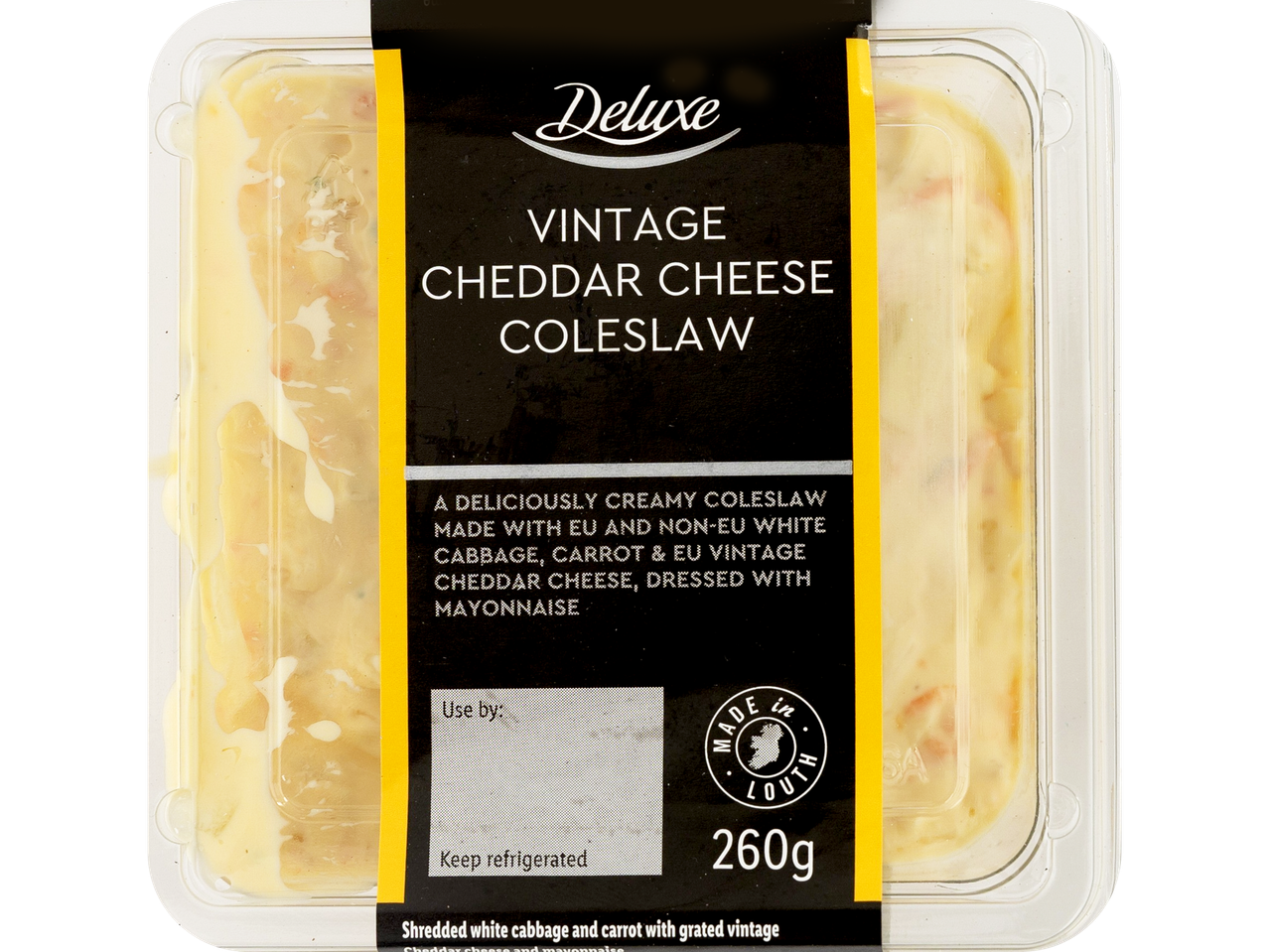 Deluxe Vintage Cheddar Cheese Coleslaw.