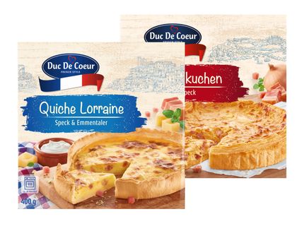 Duc de Coeur Quiche Lorraine/Zwiebelkuchen/Lauchtarte