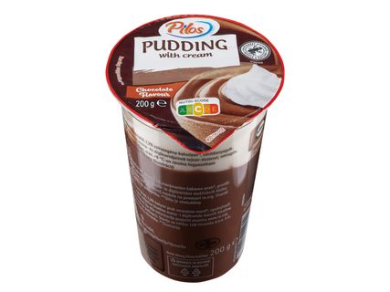 Puding tejszínhabbal