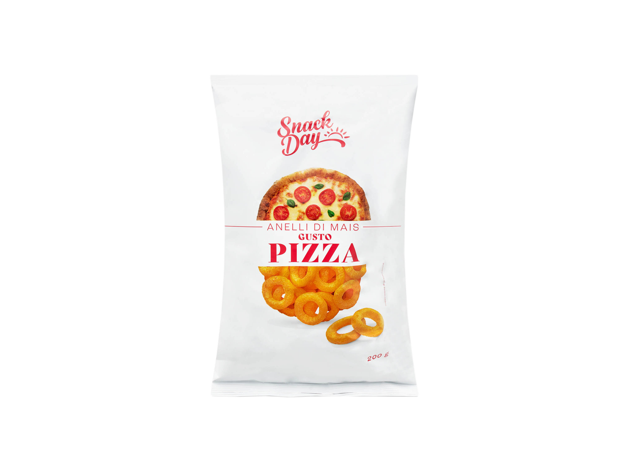 Anelli di mais gusto pizza