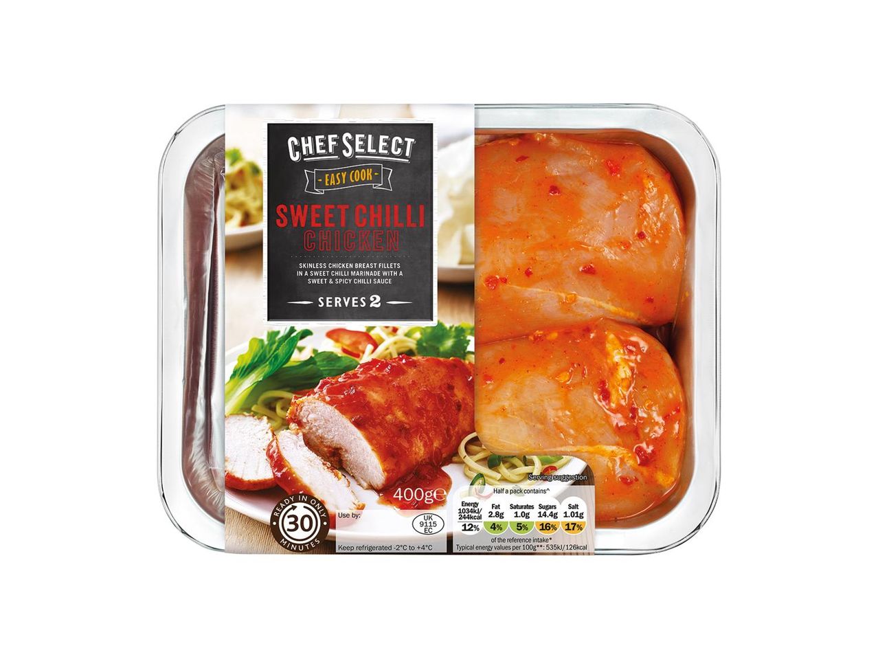 Chef Select: Sweet Chilli Chicken, ready in 30 minutes.