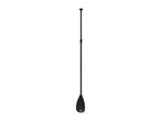 Black adjustable paddle for stand-up paddleboarding or kayaking.